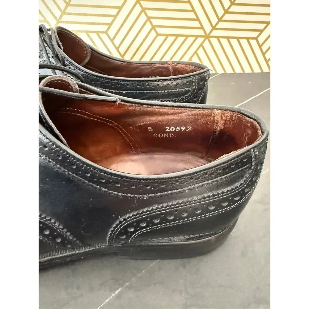 Allen Edmonds Men's Black Leather Oxfords | Size 9.5 B
